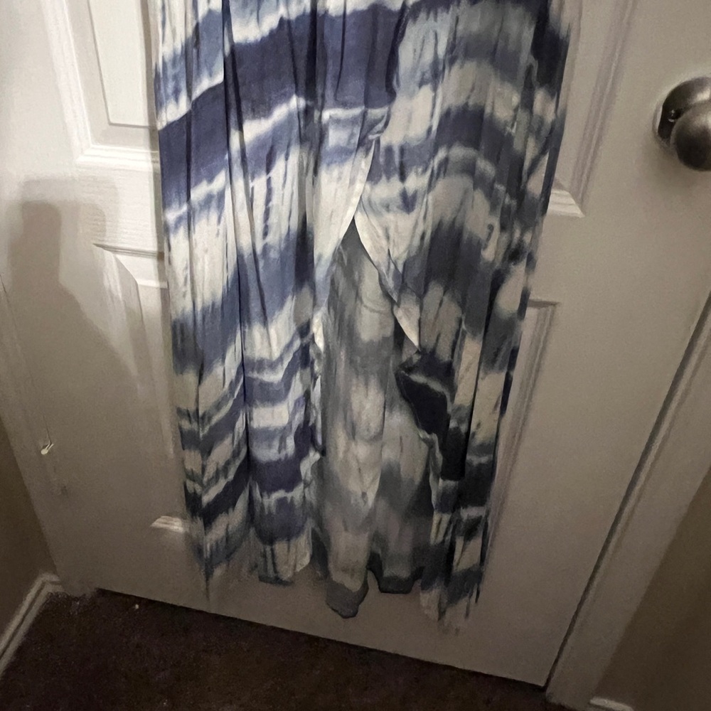 Surf Gypsy Blue and White Tie-Dye Skirt